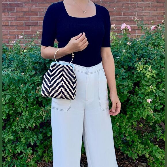 Real Hair-on Horsehide Handmade Vintage Style Top Handle Kisslock Bag/Crossbody - Picture 6 of 15